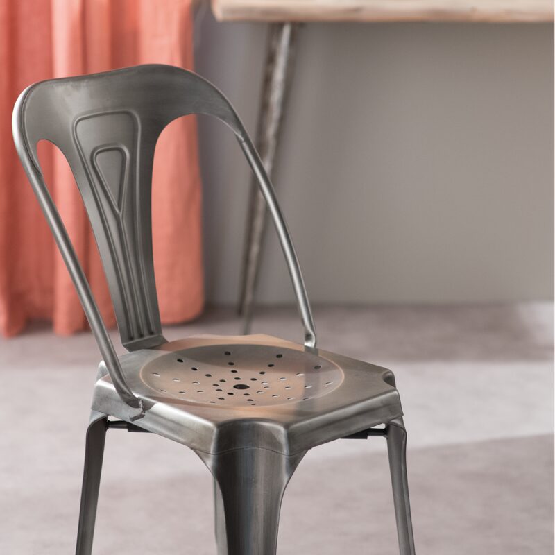 Chaise YAMA coloris gris