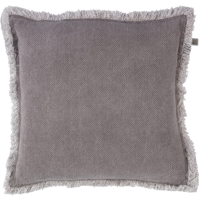 Coussin BURTA coloris brun taupe 70 x 70 cm