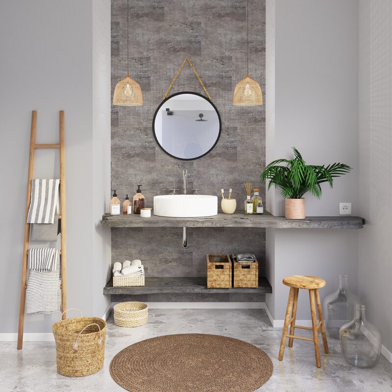 Revêtement décoratif adhésif GX WALL GREY SLATE coloris gris