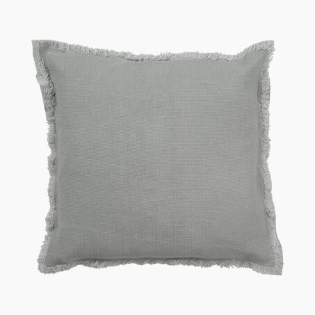 Coussin BURTA coloris gris perle 45 x 45 cm