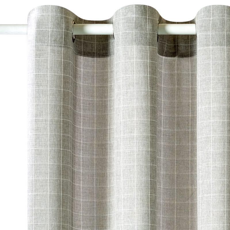 Rideau TARTAN coloris gris 140 x 260 cm