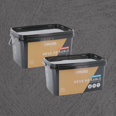 Rêve de sable Peinture asphalte + Primaire