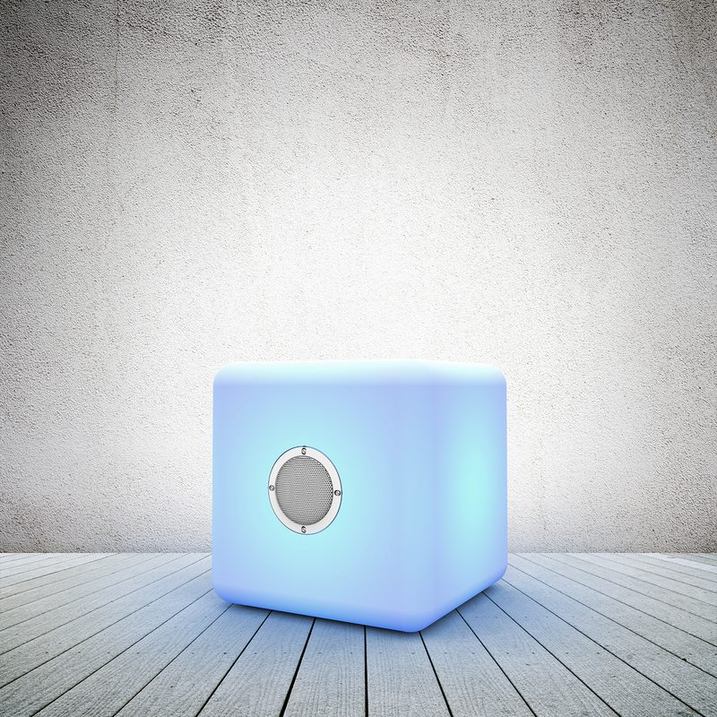 Enceinte COLORCUBE X BIG BEN coloris blanc 30 x 30 cm