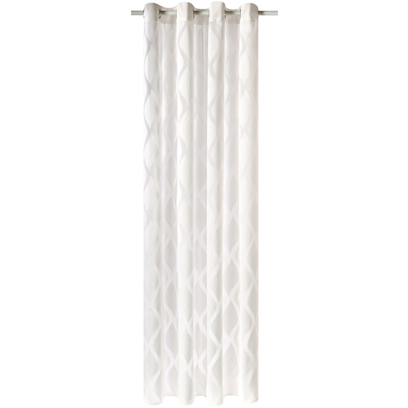 Voilage MANDORLE coloris blanc 140 x 240 cm