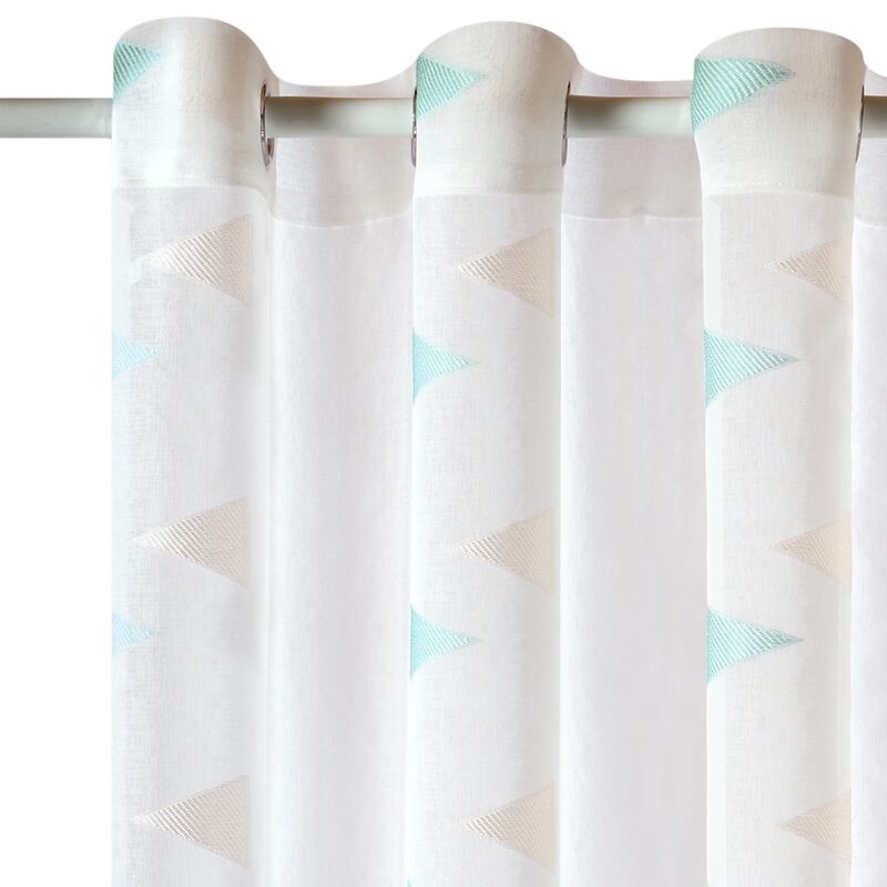 Voilage SUAT coloris bleu 140 x 240 cm