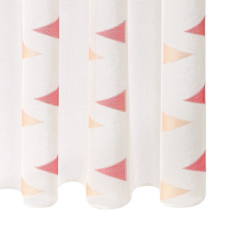 Voilage SUAT coloris corail 140 x 240 cm