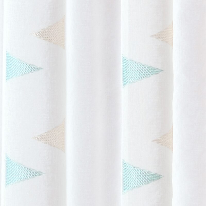 Voilage SUAT coloris bleu 140 x 240 cm