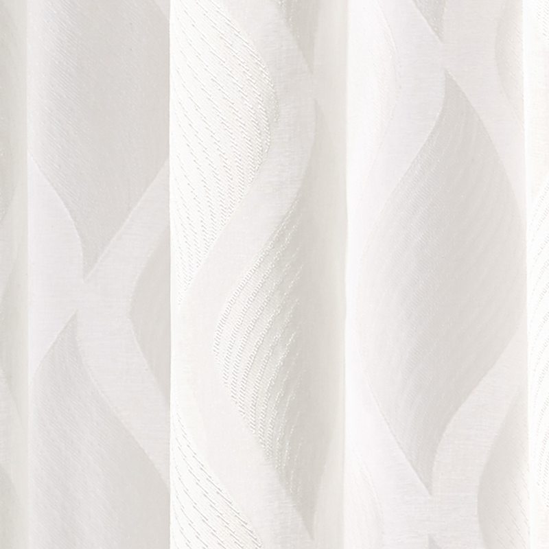 Voilage MANDORLE coloris blanc 140 x 240 cm