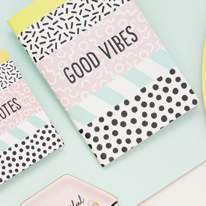 Carnet MEMPHIS MODERN coloris multicolore