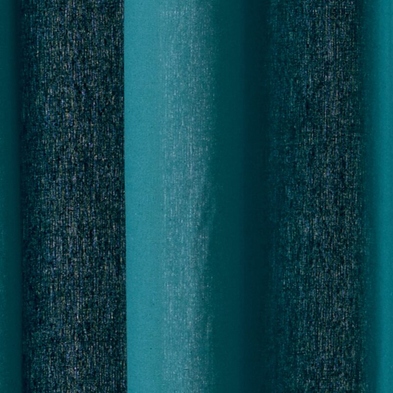 Rideau LEA coloris bleu pétrole 140 x 260 cm