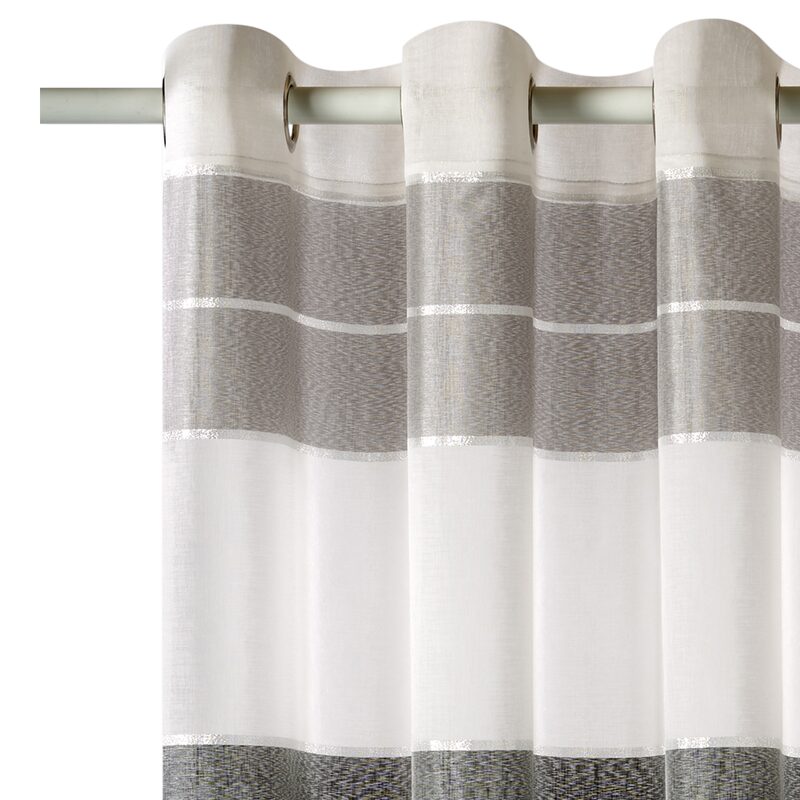 Voilage NEVA coloris gris 140 x 240 cm