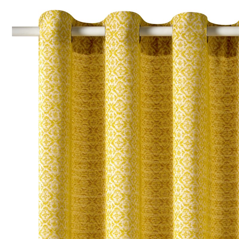 Rideau WISY coloris safran 140 x 250 cm