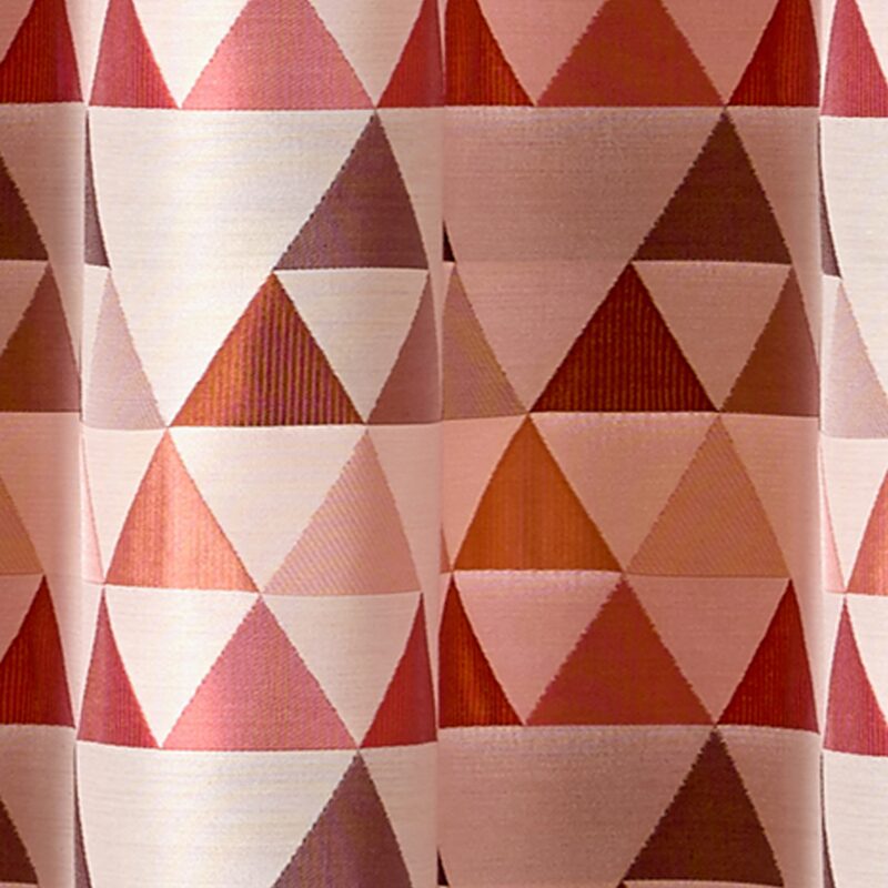 Rideau NILS coloris rose vintage 140 x 250 cm