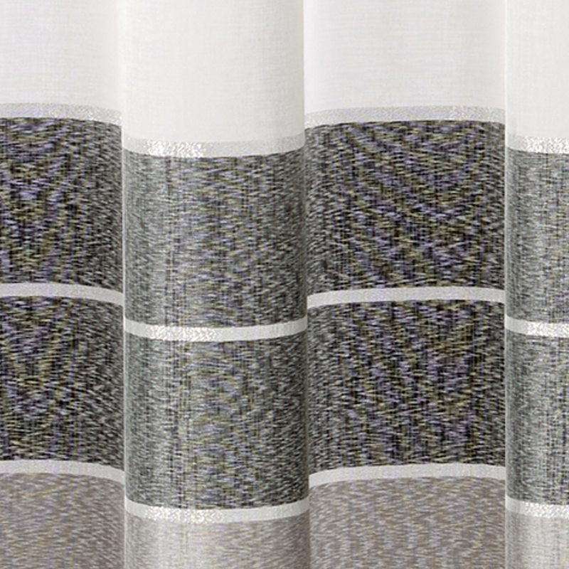 Voilage NEVA coloris gris 140 x 240 cm