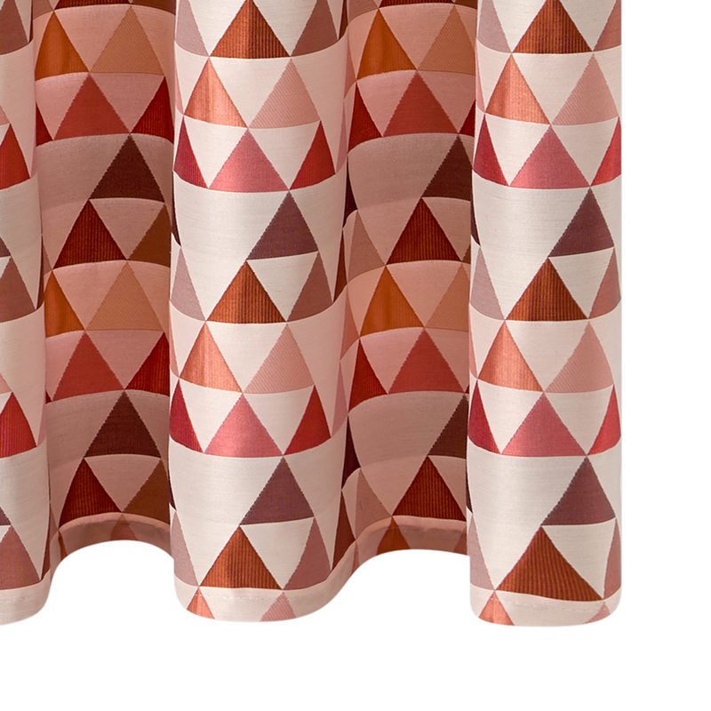 Rideau NILS coloris rose vintage 140 x 250 cm