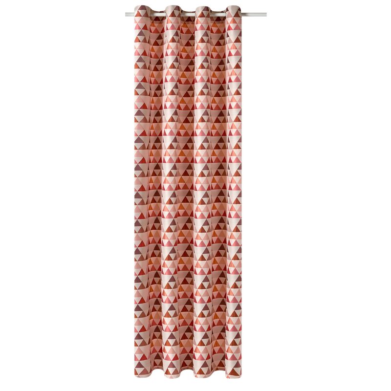 Rideau NILS coloris rose vintage 140 x 250 cm