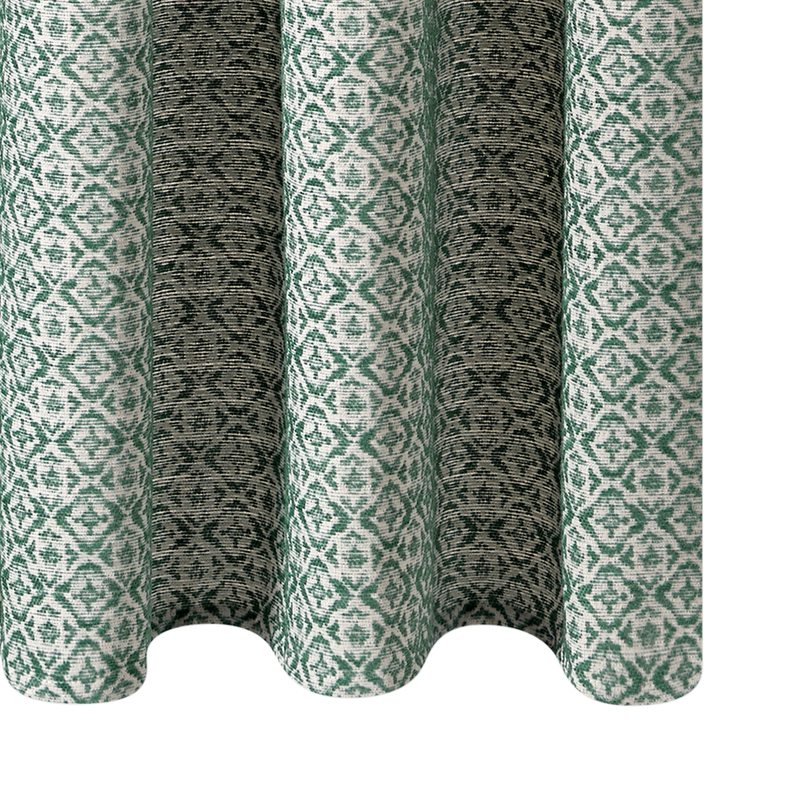 Rideau WISY coloris bleu paon 140 x 250 cm