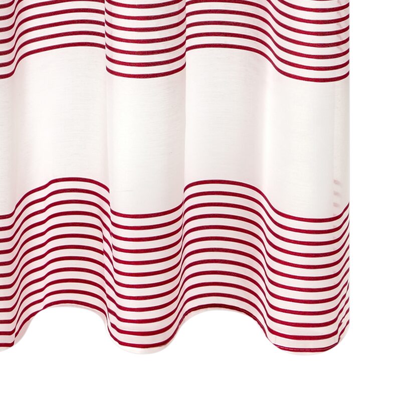 Voilage LYNE coloris rouge 140 x 240 cm