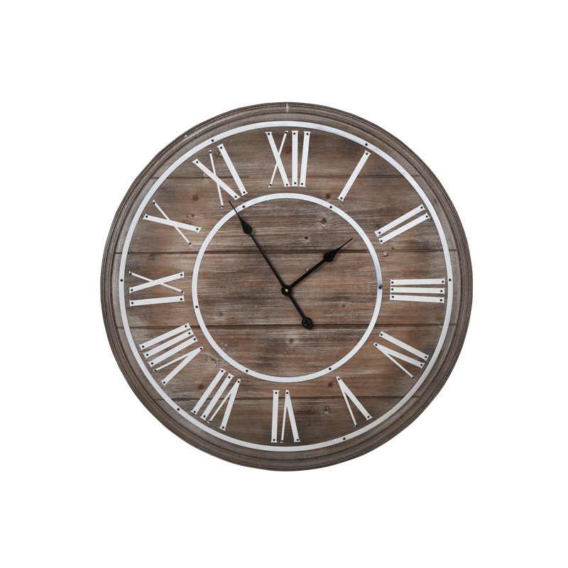Horloge en bois COURCHEVEL coloris bois