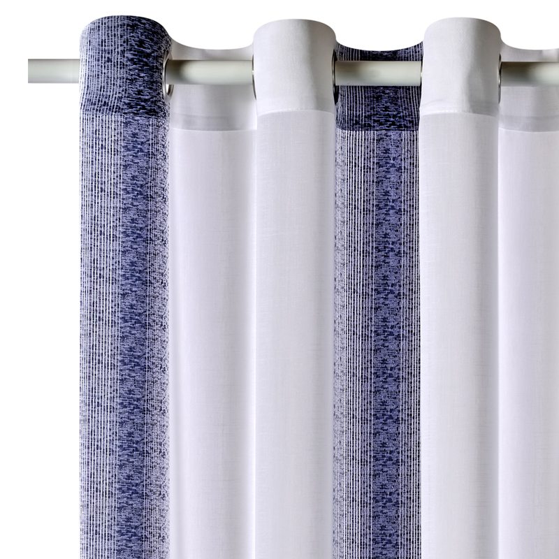 Voilage CYTHERE coloris indigo 140 x 240 cm