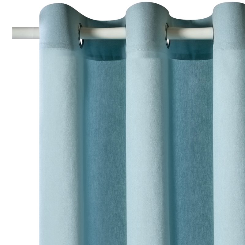 Rideau ELISUS coloris bleu nordique 140 x 240 cm