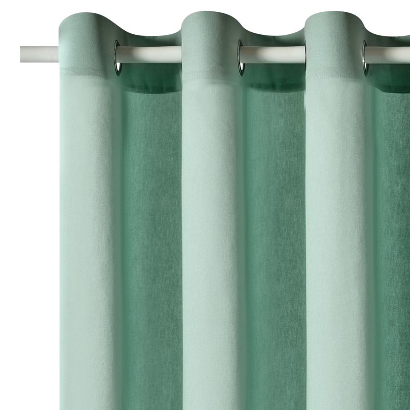 Rideau COTOON coloris vert de gris 140 x 240 cm