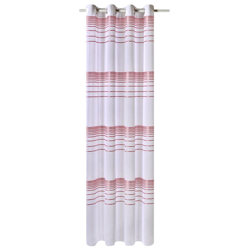 Voilage ISAURE coloris rose poudré 140 x 240 cm