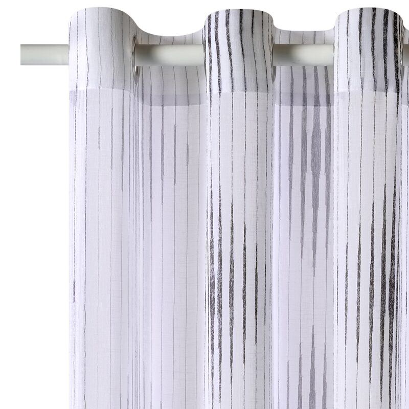 Voilage JIHY coloris gris 140 x 240 cm