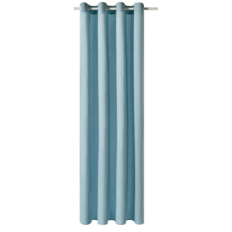 Rideau ELISUS coloris bleu nordique 140 x 240 cm