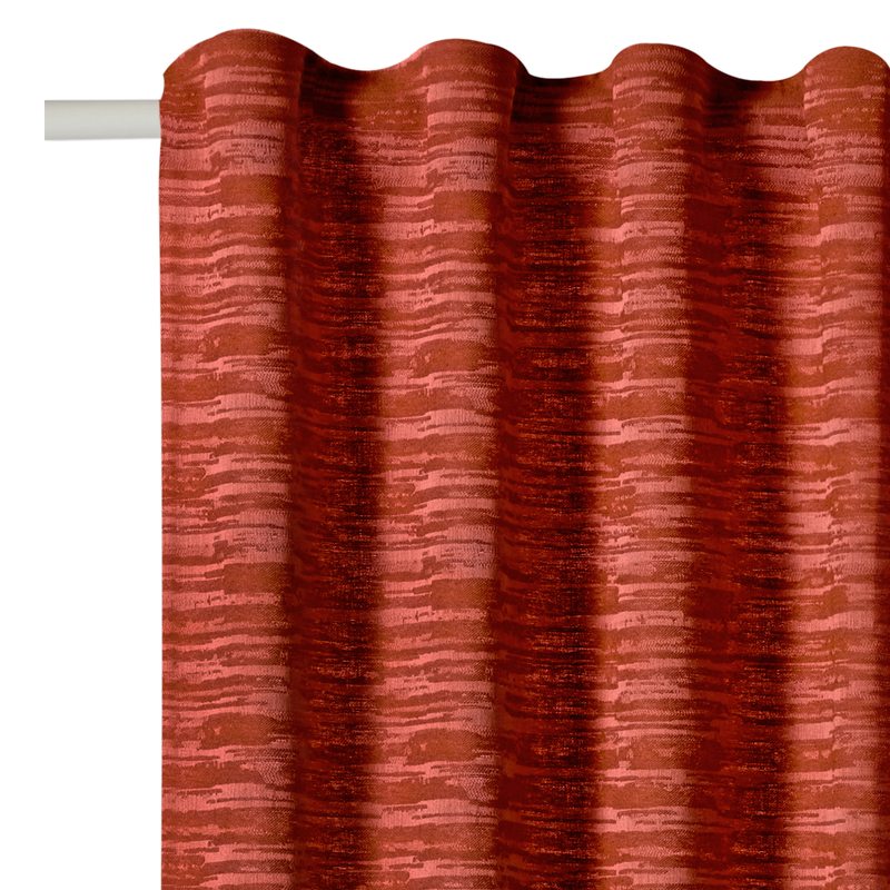 Rideau Lin RIVOLI coloris terracotta 140 x 260 cm