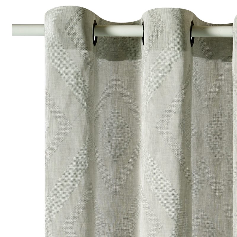 Voilage CASPER coloris gris 140 x 270 cm