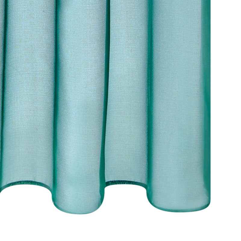 Voilage VOILE CHIC coloris bleu paon 145 x 240 cm