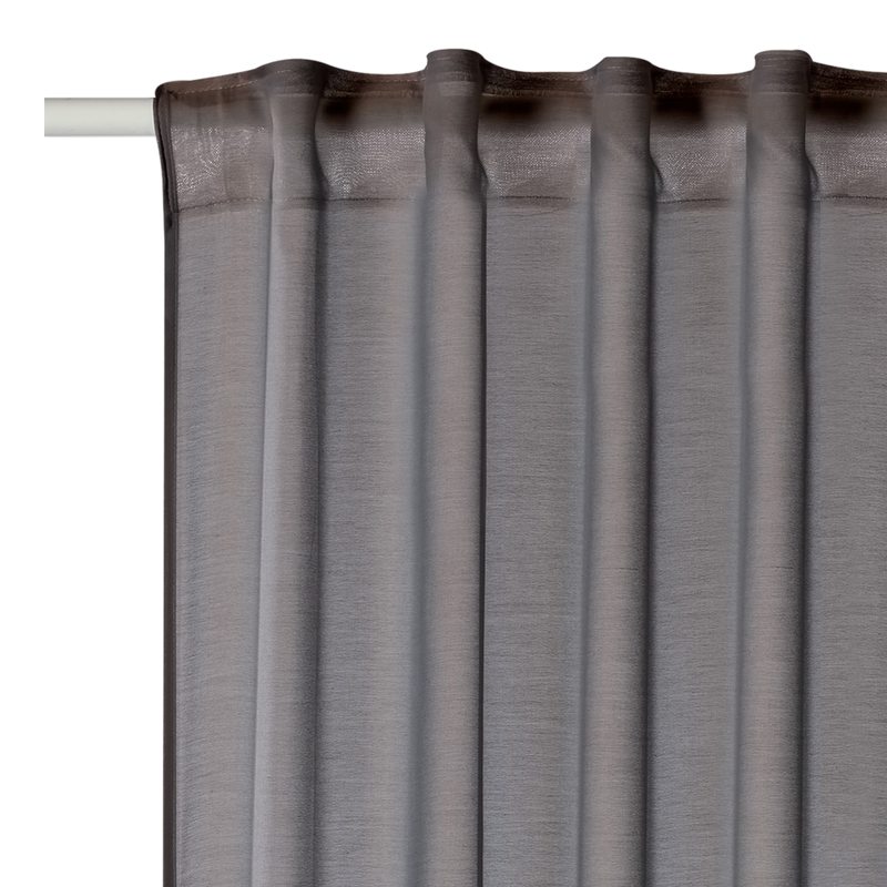 Voilage VOILE PLUS QUE CHIC coloris mordoré 135 x 240 cm