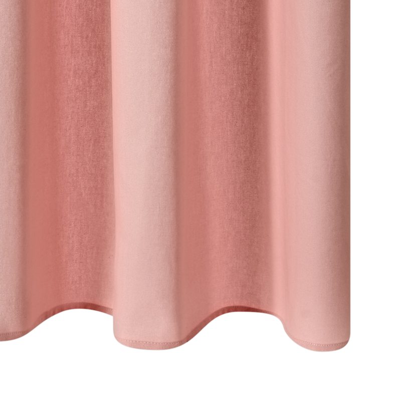 Rideau COTOON coloris rose blush 140 x 240 cm