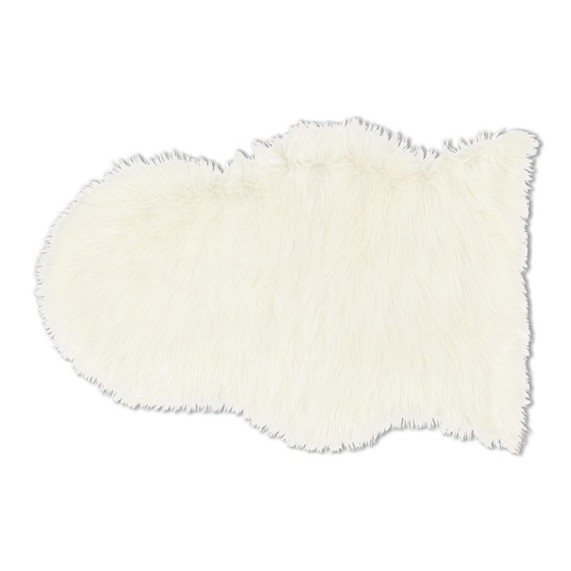 Tapis OLGI coloris blanc 60 x 90 cm