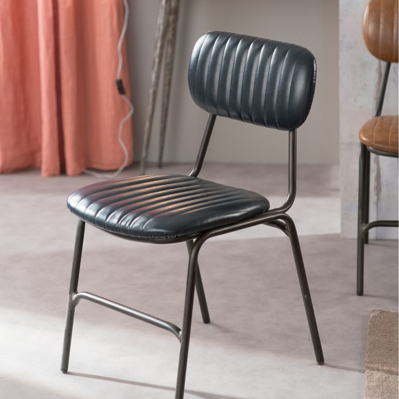 Chaise MARIUS coloris bleu