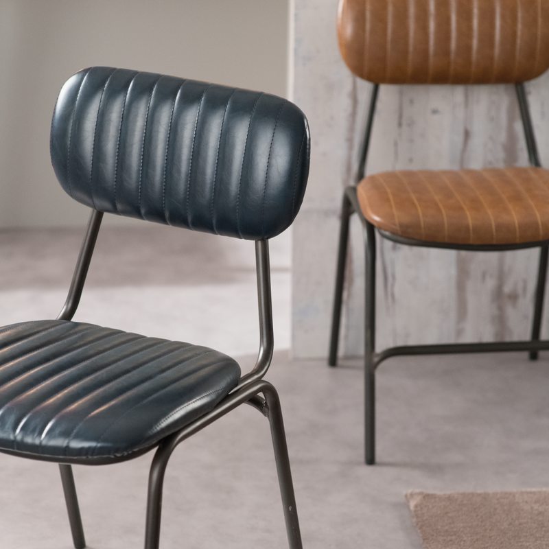 Chaise MARIUS coloris bleu