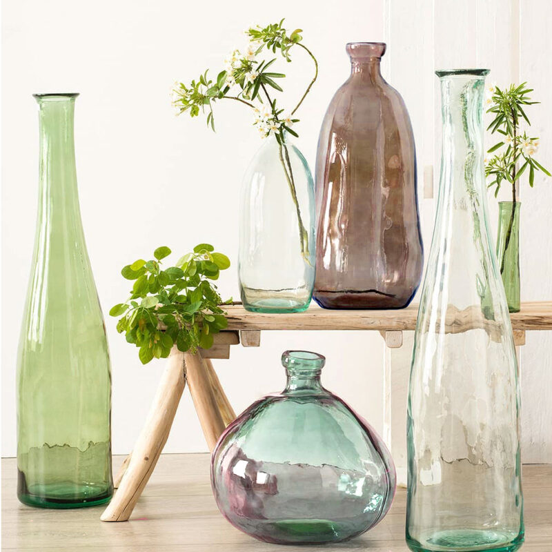 Vase dame-jeanne VERRALLIO coloris transparent