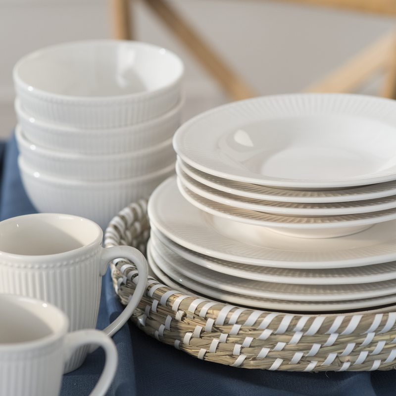 Assiette CELINA coloris beige