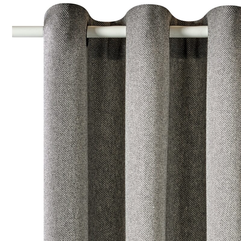 Rideau WOOLY coloris gris 150 x 240 cm
