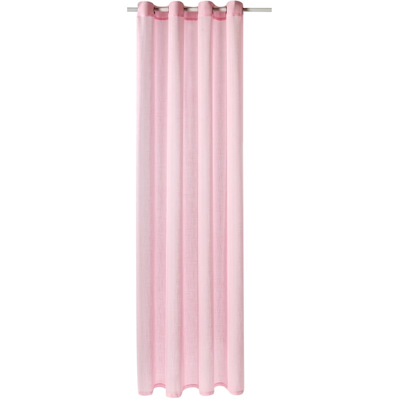 Voilage KENZI coloris rose pâle 140 x 260 cm