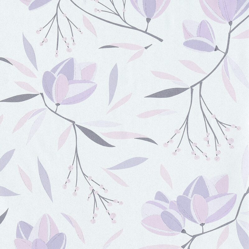 Papier peint intissé CAMILA coloris blanc