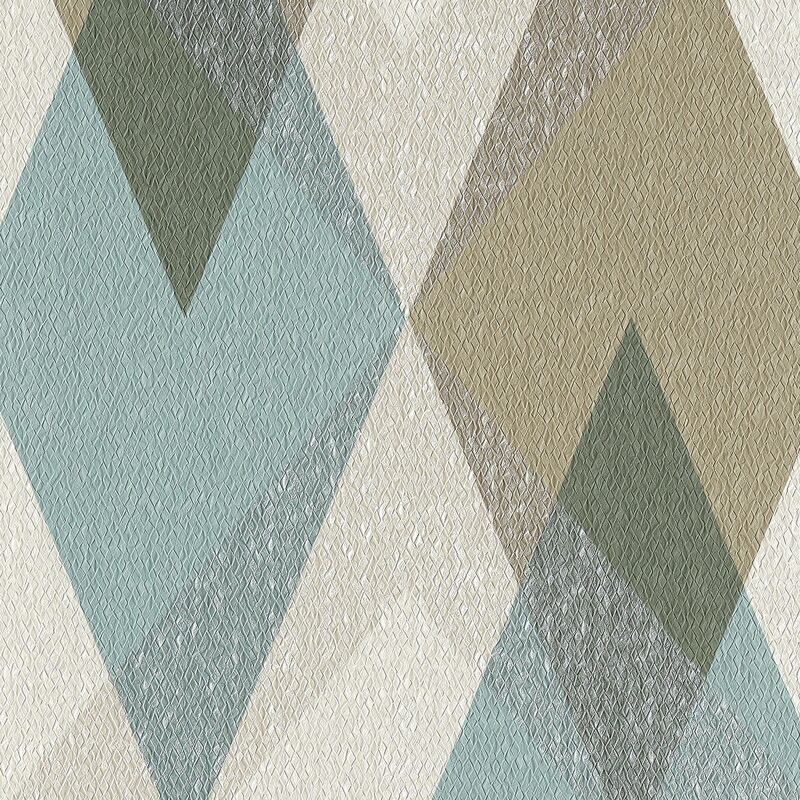 Papier peint intissé NUANCES DESIGN coloris bleu grisé