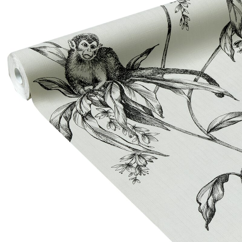 Papier peint intissé SAÏMIRI coloris lin