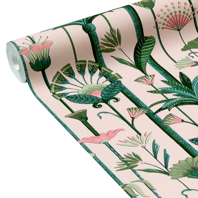 Papier peint intissé BABYLONE coloris rose pastel