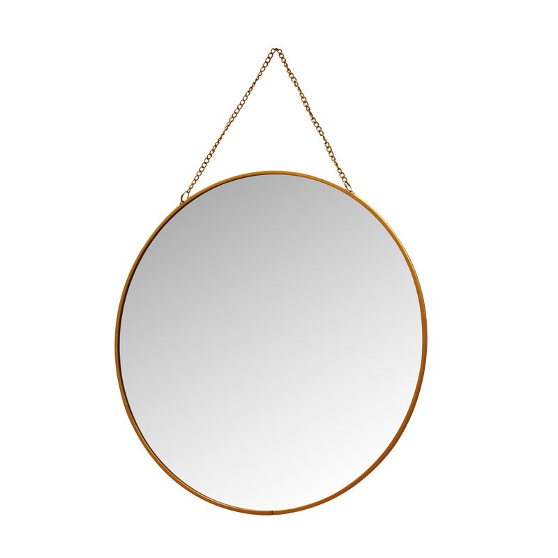 Miroir en métal DORI 38 x 38 cm