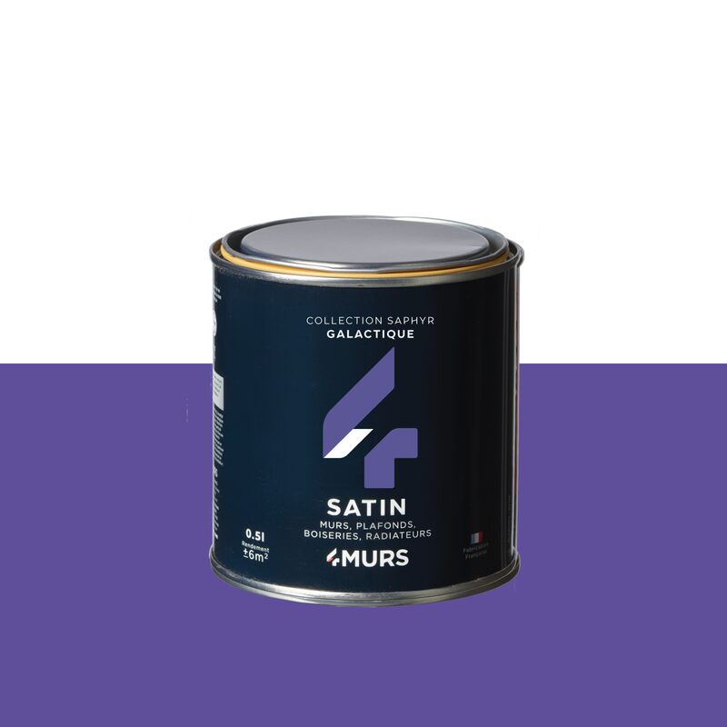 Peinture Finition SAPHYR Alkyde galactique Satiné 0,5 L