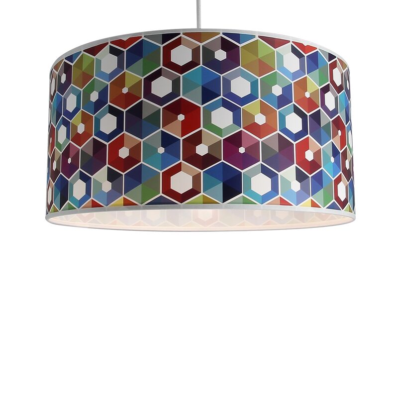 Suspension CHROMATIC coloris multicolore 19 x 39 cm