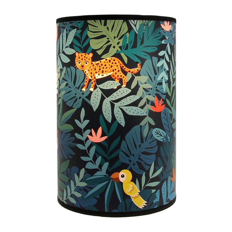 Lampe de chevet JUNGLE KIDS coloris multicolore 24 x 16 cm
