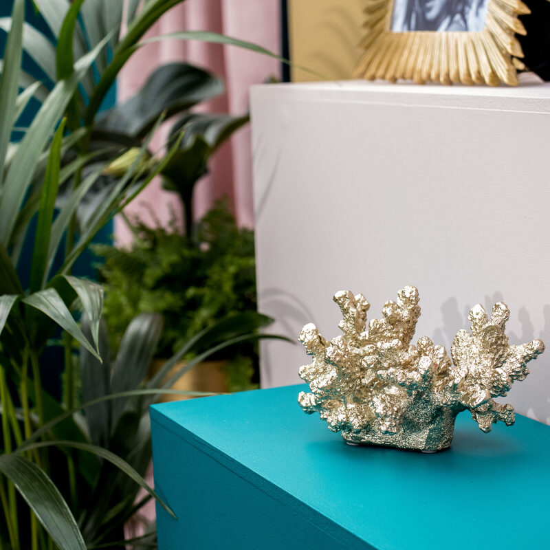 Figurine GOLD CORAL coloris or